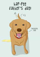 Funny Dog Father's Day Card created by Cheeky Peeky