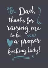 Proper lady Father's Day card created by Ginger Ink Design