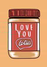 Love you lotus card  created by Keepseyshop