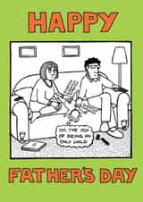 Funny Father's Day Card for a Dog Dad from Off The Leash created by Off The Leash Cartoons by Rupert Fawcett