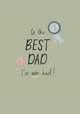 Best dad Father’s Day card created by Scribbled in Pink