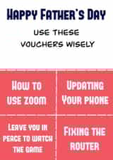 Father’s Day Gift Vouchers created by M Wills