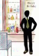 Shaken Not Stirred Men's Birthday Card created by Claire Louise