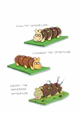 Funny Birthday Caterpillar Cake created by Leah Rowe
