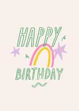 Happy Birthday Cute Rainbow Card created by studionough