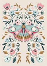 Floral Butterfly Card created by Wild Living