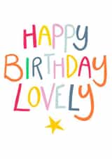 Happy birthday lovely birthday card created by Ink & Etch