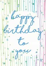 Birthday Stars created by Rachael Martland