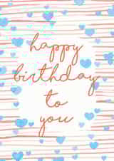 Happy Birthday Stripes created by Rachael Martland