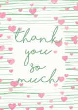 Thank You Green Stripe created by Rachael Martland