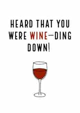Winding Down Wine Retirement created by C+C Cards