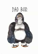 Dad Bod Father's Day Card created by JOLLY AWESOME