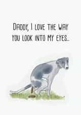 Fathers day card For the Whippet Dad. created by Olli Wilson