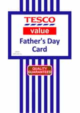 Tesco Value Father's Day Card Funny created by Pottsy Prints