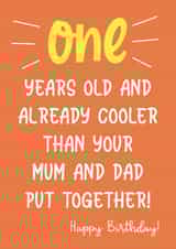 Cheeky First Birthday Card created by Whipper Snapper Card Co.