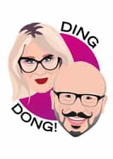 Ding Dong! Glow Up Card created by @veryarshshop