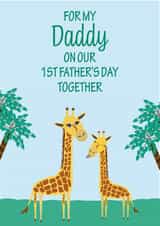 Giraffe 1st Father's Day Card created by Simply Nix