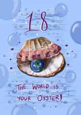 18, the world is your oyster created by AP Designs