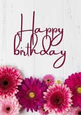 happy birthday flowers created by Scollections