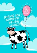 Old Cow Birthday Card  created by Ludicrous Prints