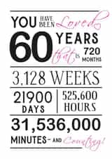 You Have Been Loved - 60th Birthday created by Me to You Art Boutique