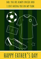 Football Fan Father’s Day Card for Dad  created by Evezee