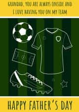 Football Fan Father’s Day card for grandad  created by Evezee