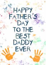 Handprint Father’s Day Card created by The Girl Next Draw Cards