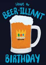 Beer King Birthday Card created by Jessica Morgan-Helliwell