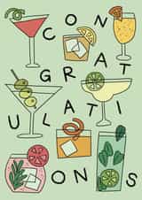 Congratulations with cocktails 1001 created by Marcie Mintrose