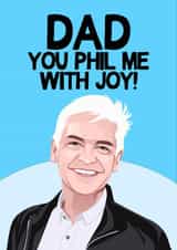 Funny Phillip Schofield This Morning Card For Dad created by TeHe Gifts