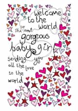 Welcome To the World Baby Girl created by Paperlicious
