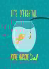 It's ofishial happy father's day card created by Spring of colors