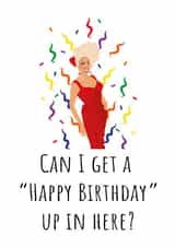 RuPaul Birthday Card created by Lucy