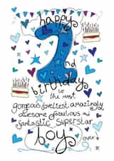 2nd Birthday, Birthday Boy - With Love - Birthday Card created by Love and Happy Stuff