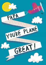 Papa, You're Plane Great fathers day card created by @AimeeStevens.Design