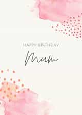 Abstract Modern Birthday Card for Mum created by Gillian Ayre