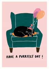 Sleepy Cat Birthday Card created by Rachael Powick