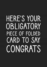 Funny congratulations card created by @StarBerry
