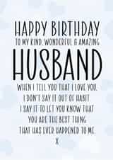 Birthday Card for Husband – Best Thing That Happened to Me created by RK Designs