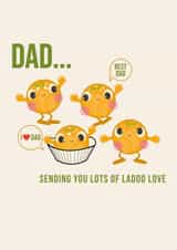 Dad | Ladoo Love | Dancing Ladoo's created by Eastern Print Studio