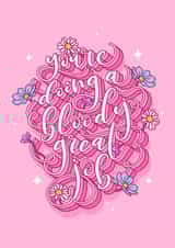 Floral Encouragement Card created by Dottie's Paper Co.