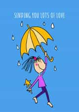 Sending You Lots Of Love Dancing Happy Girl With Wand  created by Queen Neen