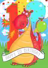 Happy 1st Birthday created by Leah Rowe