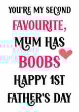 Funny First Father's Day Card For Dad created by Nidd And Rigg!