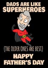 Dads are Like Superheroes card created by NerdShizzle