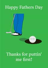 Golf Father Day Card created by Mollie's Media Hub