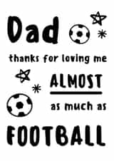 Football Father's Day Card created by Love Tea Designs