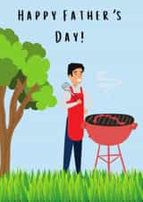 BBQ fathers day card created by Fran Caines
