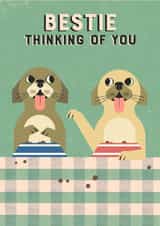 Bestie thinking of you created by @simonwelchillustration